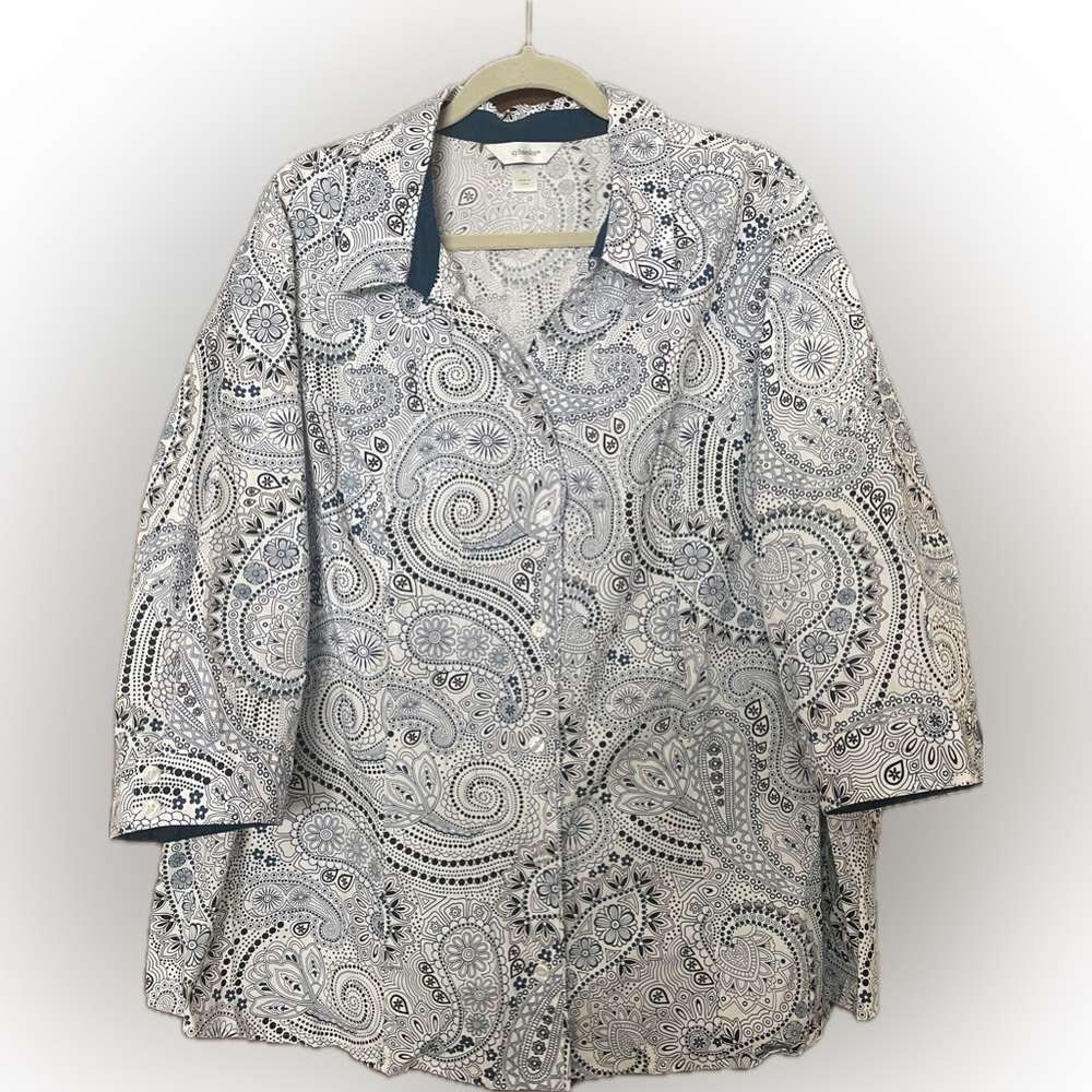 CJ Banks Button up Blouse